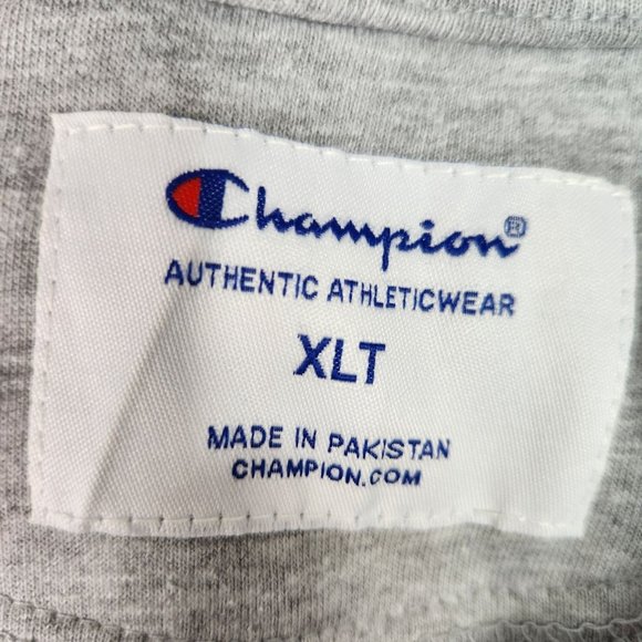 Champion Mens Pullover Graphic Hoodie Size XLT Big & Tall Gray Lightweight NWT - Picture 6 of 11